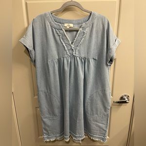 Blue Denim Dress - Small